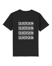 T-shirt Silverskin nera