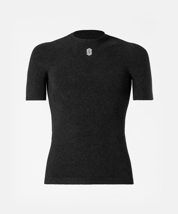 Stay Fresh - Anthracite Base Layer T-Shirt mit rundem Ausschnitt