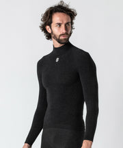 Stay Warm - Anthracite Long Sleeve High Neck Base Layer