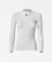Stay Warm - PearlGrey Base Layer Shirt mit rundem Ausschnitt