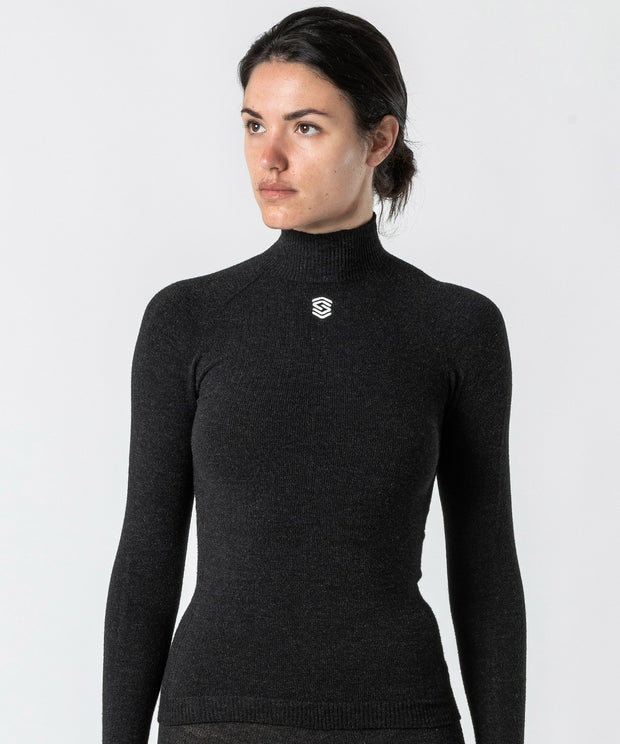 Stay X-Warm - Anthracite Sleeve High Neck Base Layer 